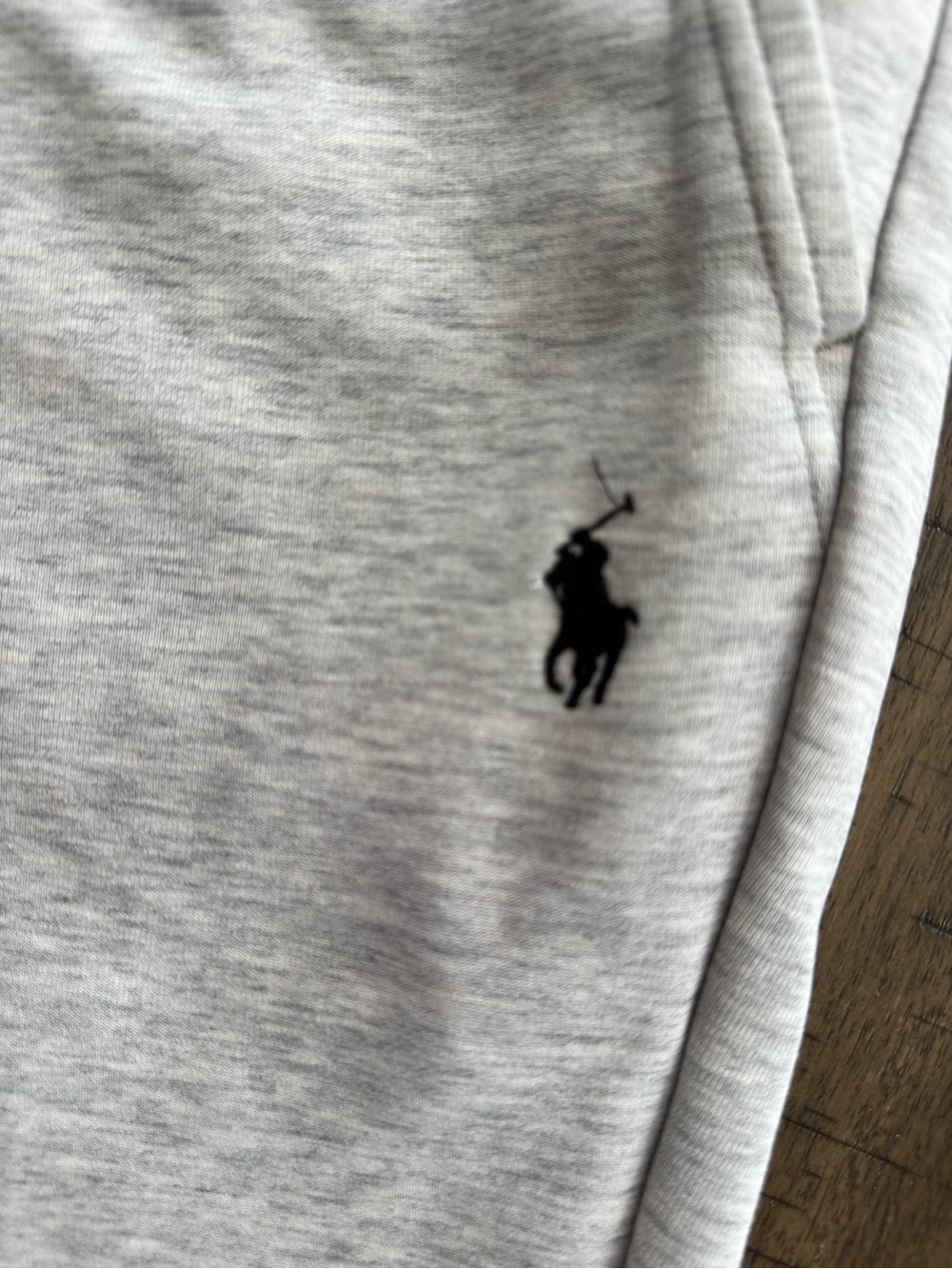 Polo by Ralph Lauren Heather Light Grey Drawstring Joggers - Picture 5 of 11